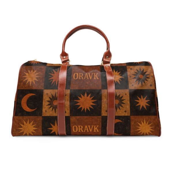 stylish waterproof travel bag, versatile weekender bag, travel accessory, perfect for holidays and adventures, carry on luggage