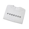 freedom crewneck sweatshirt, unisex sweatshirt, comfortable casual wear, fourth of july apparel, american flag design