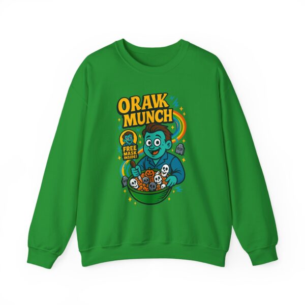 orak munch crewneck sweatshirt cozy graphic sweater for snacks lovers, unisex pullover, perfect gift for all occasions, fun [...]