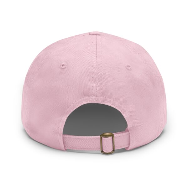 stylish dad hat with leather patch | fitness team cap, casual wear, gift for dad, outdoor hat, summer accessory