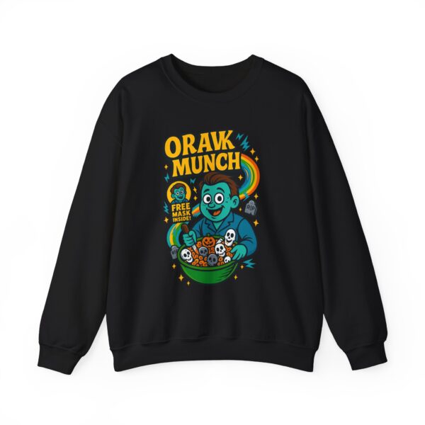 orak munch crewneck sweatshirt cozy graphic sweater for snacks lovers, unisex pullover, perfect gift for all occasions, fun [...]