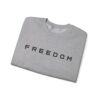 freedom crewneck sweatshirt, unisex sweatshirt, comfortable casual wear, fourth of july apparel, american flag design