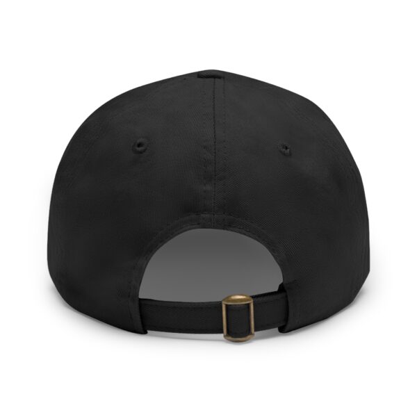 stylish dad hat with leather patch | fitness team cap, casual wear, gift for dad, outdoor hat, summer accessory