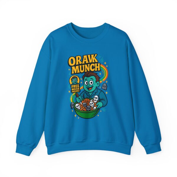 orak munch crewneck sweatshirt cozy graphic sweater for snacks lovers, unisex pullover, perfect gift for all occasions, fun [...]