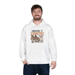 creepin' it country hoodie,unisex eco friendly