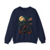 halloween themed unisex crewneck sweatshirt, cozy apparel, fall fashion, spooky season sweater, perfect for halloween parties