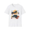 halloween vintage car & plane tee, funny spooky t shirt, unisex graphic shirt, fall celebration top, unique gift idea