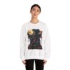 halloween themed unisex crewneck sweatshirt, cozy apparel, fall fashion, spooky season sweater, perfect for halloween parties