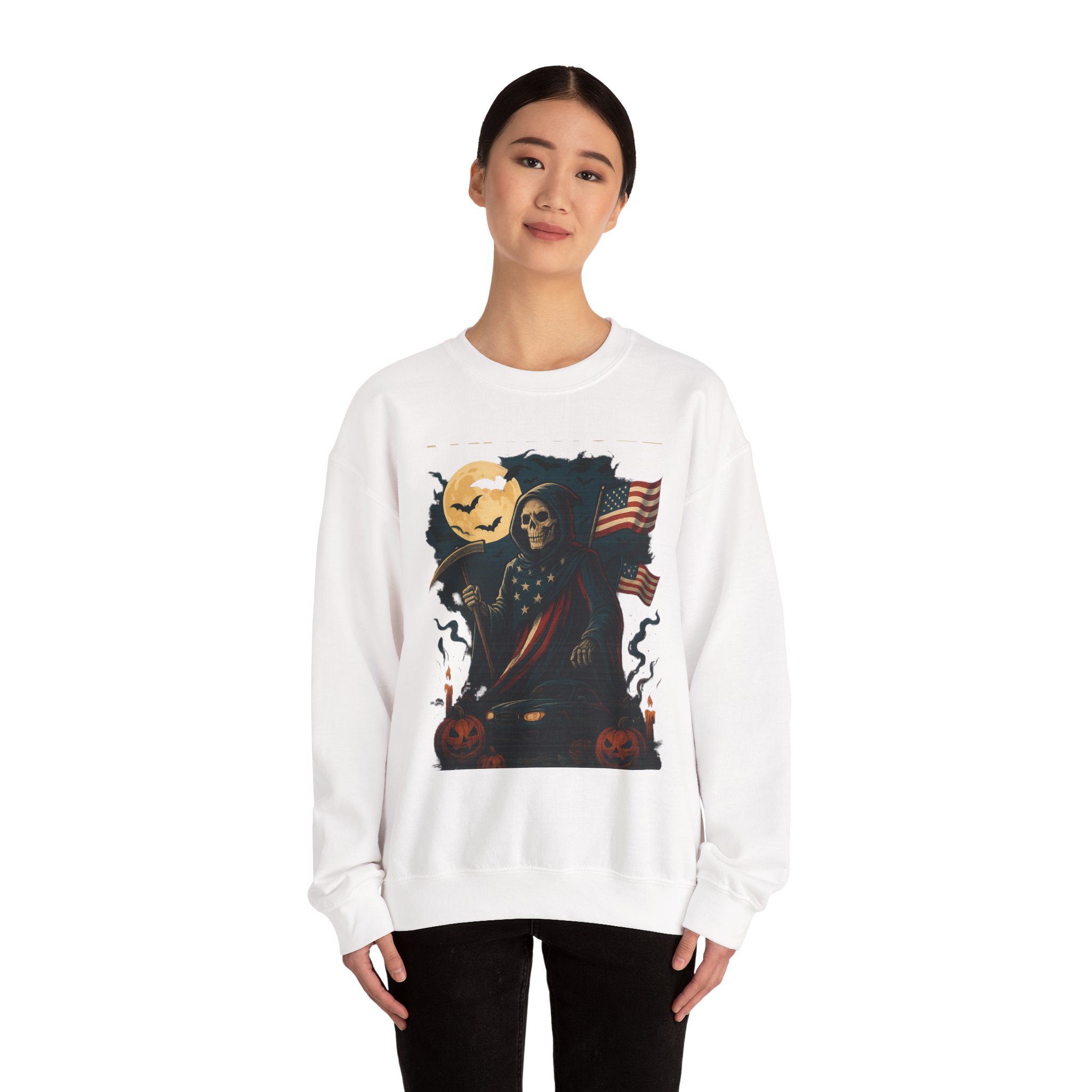 halloween themed unisex crewneck sweatshirt, cozy apparel, fall fashion, spooky season sweater, perfect for halloween parties halloween themed unisex crewneck sweatshirt, cozy apparel, fall fashion, spooky season sweater, perfect for halloween parties