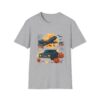 halloween vintage car & plane tee, funny spooky t shirt, unisex graphic shirt, fall celebration top, unique gift idea