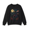 halloween themed unisex crewneck sweatshirt, cozy apparel, fall fashion, spooky season sweater, perfect for halloween parties