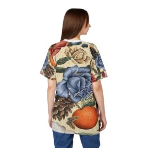 floral pattern unisex tee vibrant summer top, gift for nature lovers, casual wear, statement t shirt, spring fashion