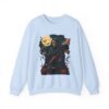 halloween themed unisex crewneck sweatshirt, cozy apparel, fall fashion, spooky season sweater, perfect for halloween parties