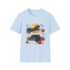 halloween vintage car & plane tee, funny spooky t shirt, unisex graphic shirt, fall celebration top, unique gift idea